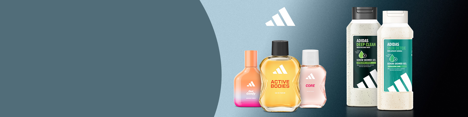 Adidas: perfumy Active Bodies i Core oraz żele pod prysznic Deep Clean i Skin Detox. Odkryj produkty do pielęgnacji i zapachy marki Adidas w promocyjnej ofercie.